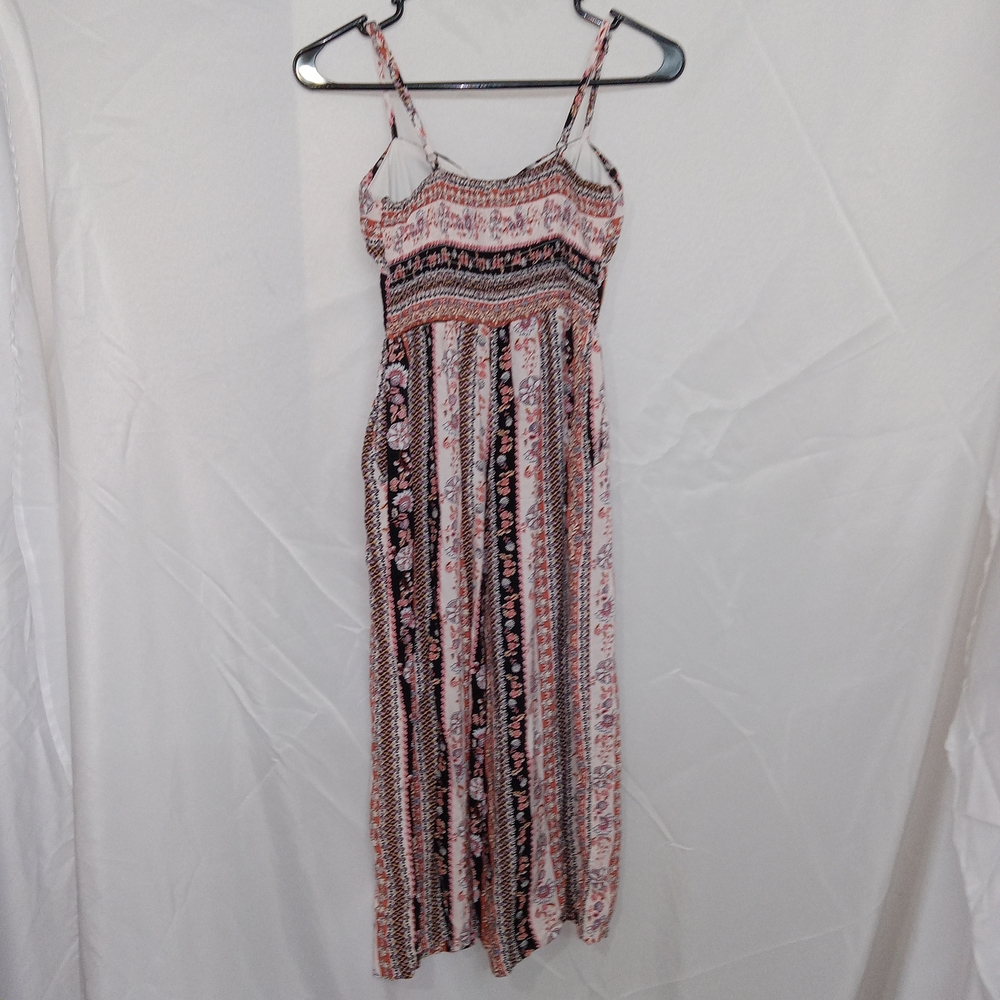 Lily Rose Floral Boho Cropped Jumpsuit Romper Womens Size XS - Picture 8 of 16